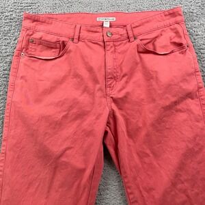 Peter Millar Pants Mens 34 Pink Chino Signature Sateen 5 Pocket Flat Front Golf